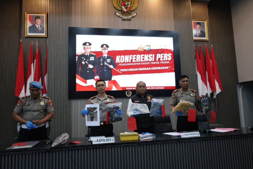 Polres Trenggalek Ungkap Kasus Jambret dan Amankan Tersangka