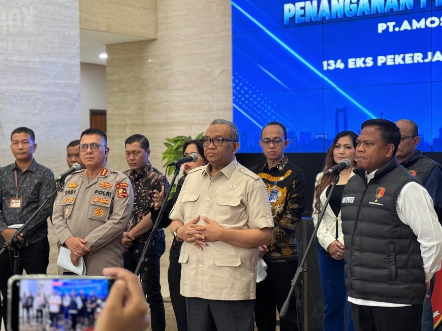 Desk Ketenagakerjaan Polri dan Kemnaker Selesaikan Perselisihan PHK 134 Pekerja PT Amos Indah Indonesia   